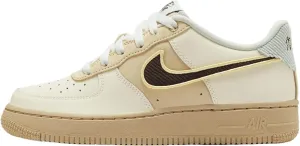 Nike Air Force 1 LV8 Big Kids' Shoes (HQ3473-122, Coconut Milk/Sesame/Seafoam/Baroque Brown)
