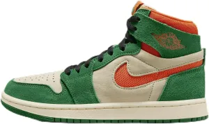 Nike Air Jordan 1 Zoom CMFT 2 Women's Shoes (DV1305-308, Pine Green/Muslin/Black/Orange Blaze) Size 6