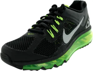 Nike Air Max 2013 Big Kids' Shoes (555426-100, White/Metallic Silver)