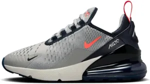 Nike Air Max 270 Big Kids' Shoes (943345-028, Light Smoke Grey/Dark Obsidian/Phantom/Bright Crimson)