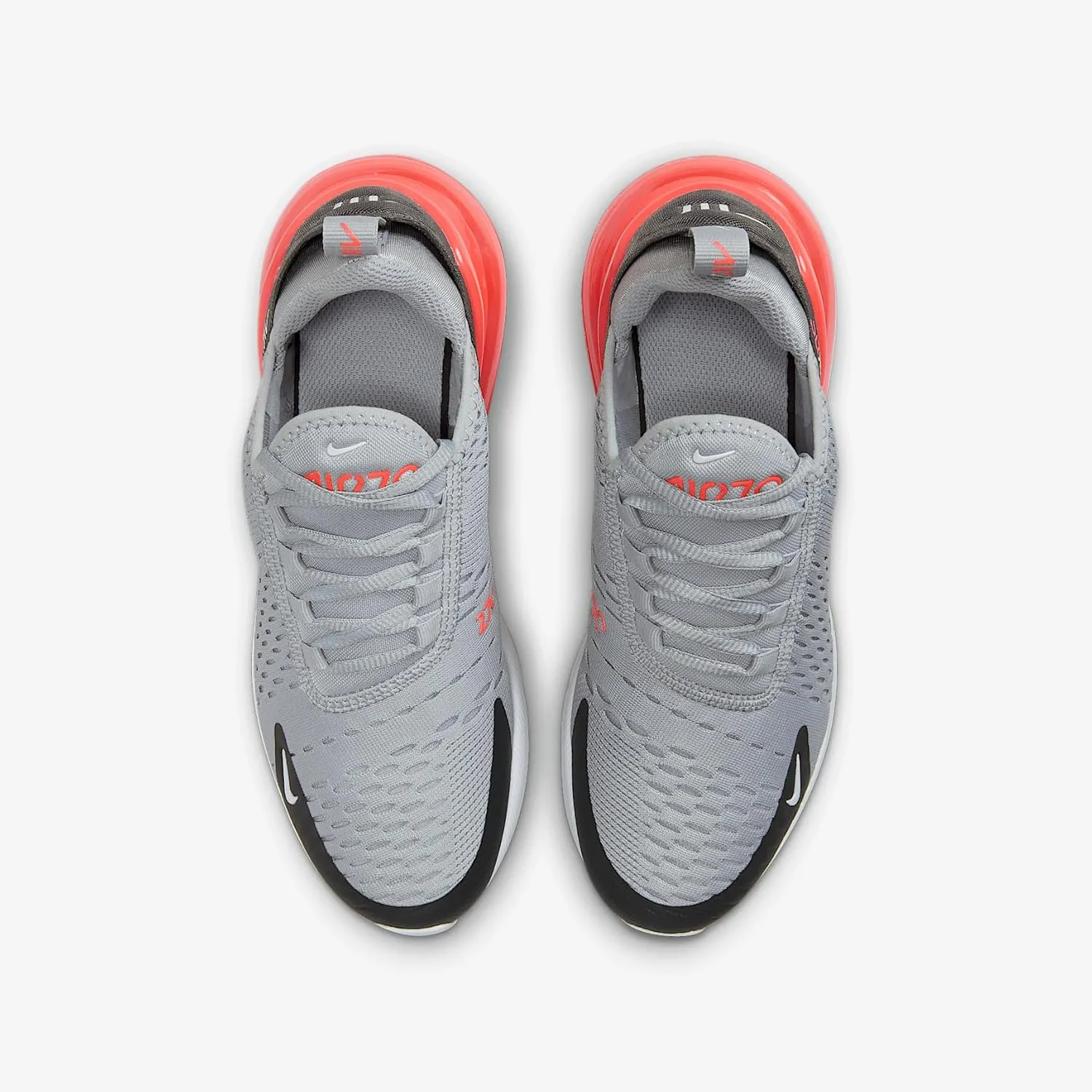 Nike Air Max 270 Big Kids' Shoes (943345-039, Wolf Grey/Anthracite/Bright Crimson/White)