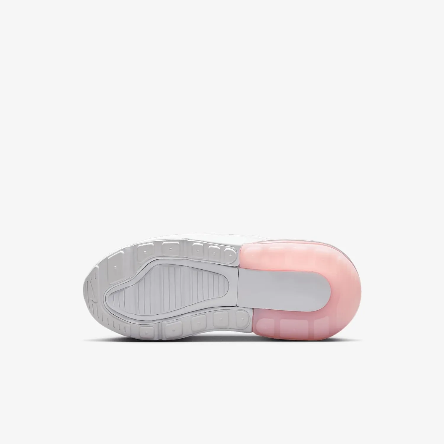 Nike Air Max 270 Little Kids' Shoes (AO2372-122, White/Light Smoke Grey/Pink Foam)