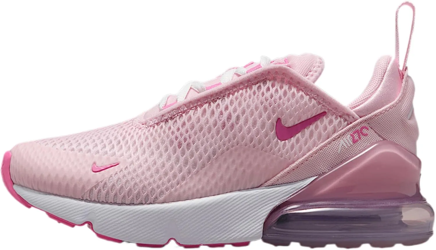 Nike Air Max 270 Little Kids' Shoes (IB4436-663, Pink Foam/Summit White/Platinum Violet/Playful Pink)