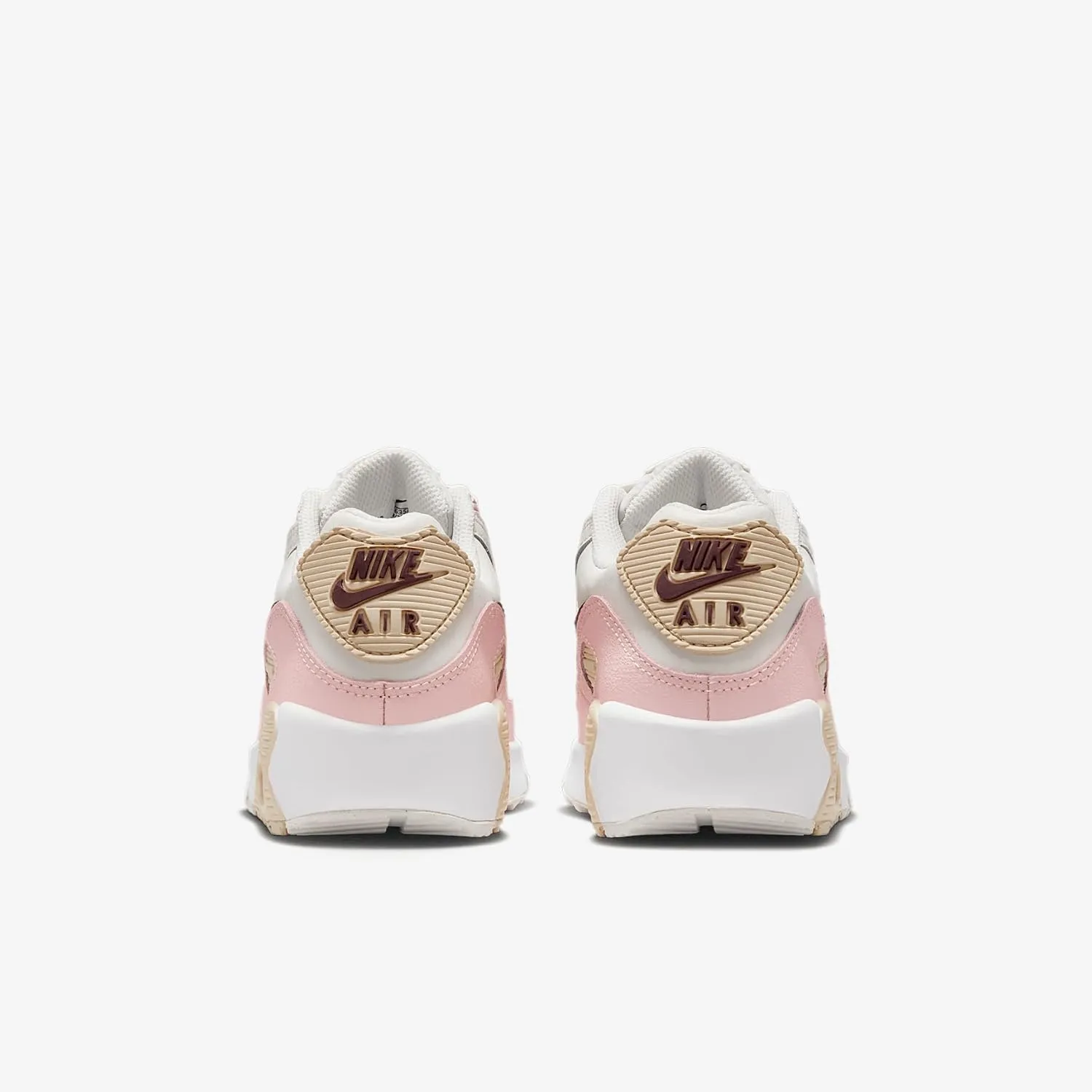 Nike Air Max 90 Big Kids' Shoes (HF6358-006, Phantom/Echo Pink/Sail/Dark Team Red)