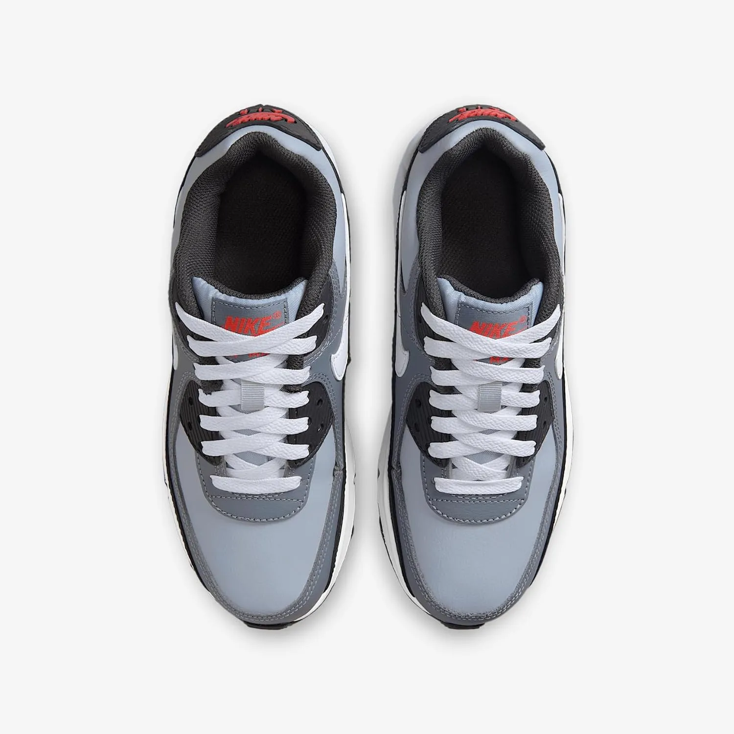 Nike Air Max 90 Big Kids' Shoes (HF6358-007, Wolf Grey/Cool Grey/Anthracite/White)