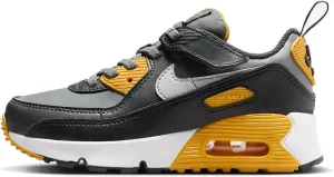 Nike Air Max 90 EasyOn Little Kids' Shoes (HF6357-004, Smoke Grey/Anthracite/White/Light Smoke Grey) Size 1