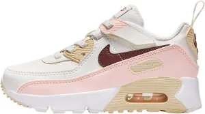 Nike Air Max 90 EasyOn Little Kids' Shoes (HF6357-006, Phantom/Echo Pink/Sail/Dark Team Red)