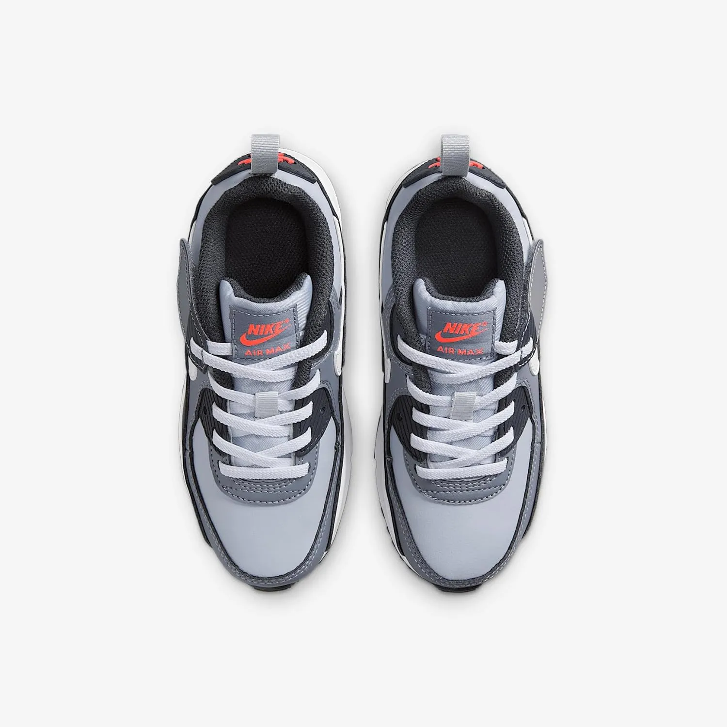 Nike Air Max 90 EasyOn Little Kids' Shoes (HF6357-007, Wolf Grey/Cool Grey/Anthracite/White)