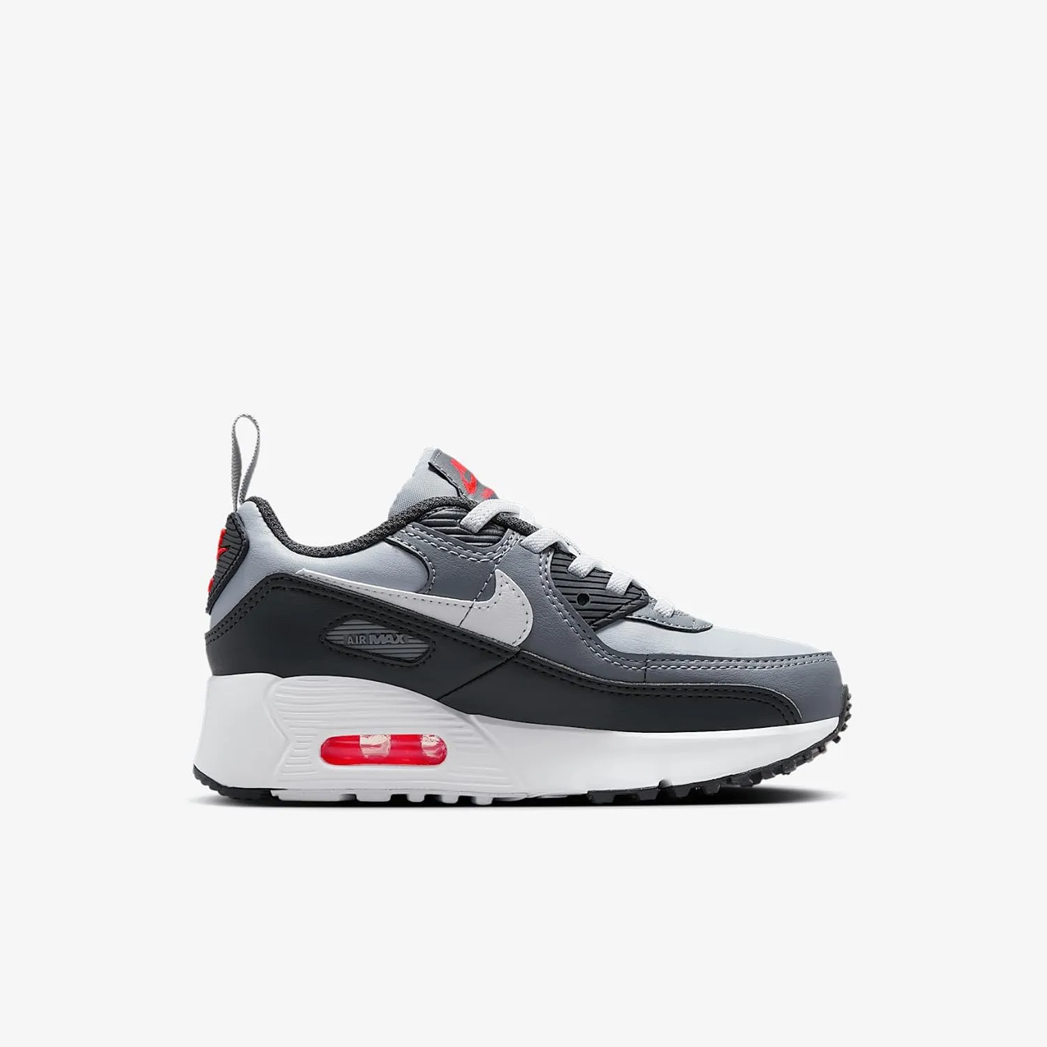 Nike Air Max 90 EasyOn Little Kids' Shoes (HF6357-007, Wolf Grey/Cool Grey/Anthracite/White)