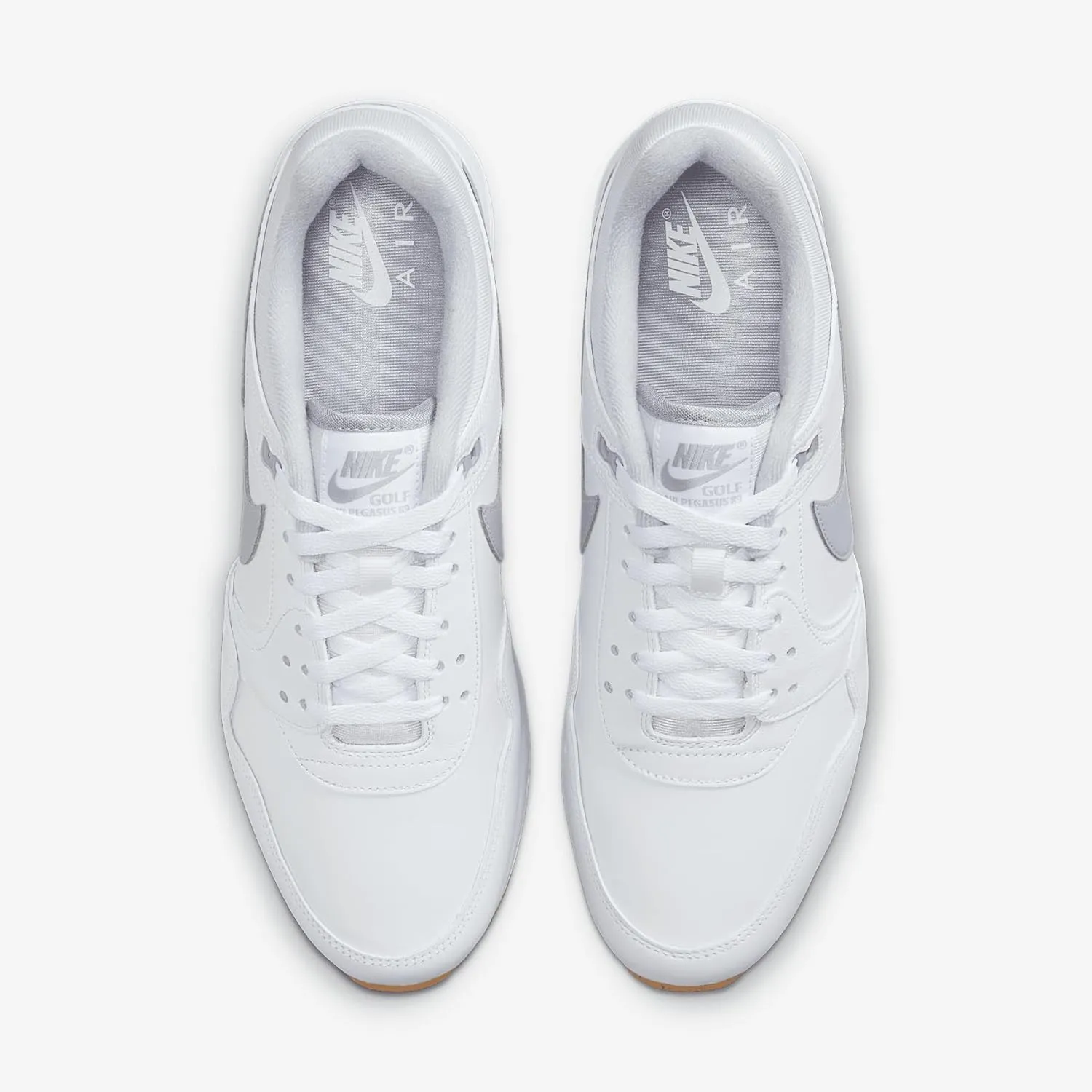 Nike Air Pegasus '89 G Golf Shoes (HV3866-100, White/Gum Medium Brown/Pure Platinum)