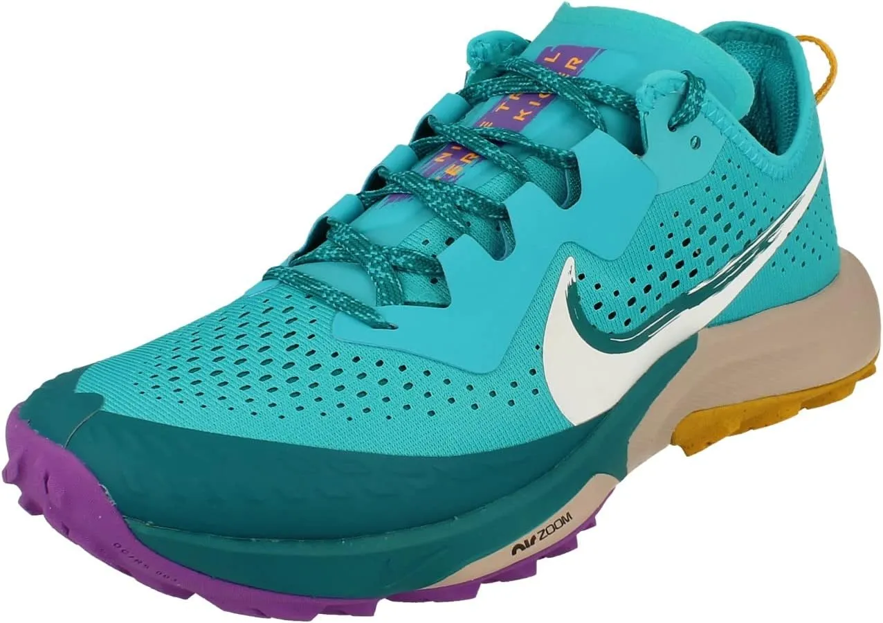 Nike Air Zoom Terra Kiger 7 Mens Running Trainers CW6062 Sneakers Shoes (UK 6.5 US 7.5 EU 40.5, Turquoise Blue White 400)