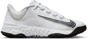 Nike Alpha Huarache Elite 4 Turf Women's Softball Shoes (FD2746-100, White/Black-Photon DUST)