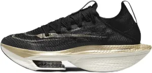 Nike Alphafly 2 Women's Road Racing Shoes (DN3559-003, Black/Sail/Metallic Gold Grain)