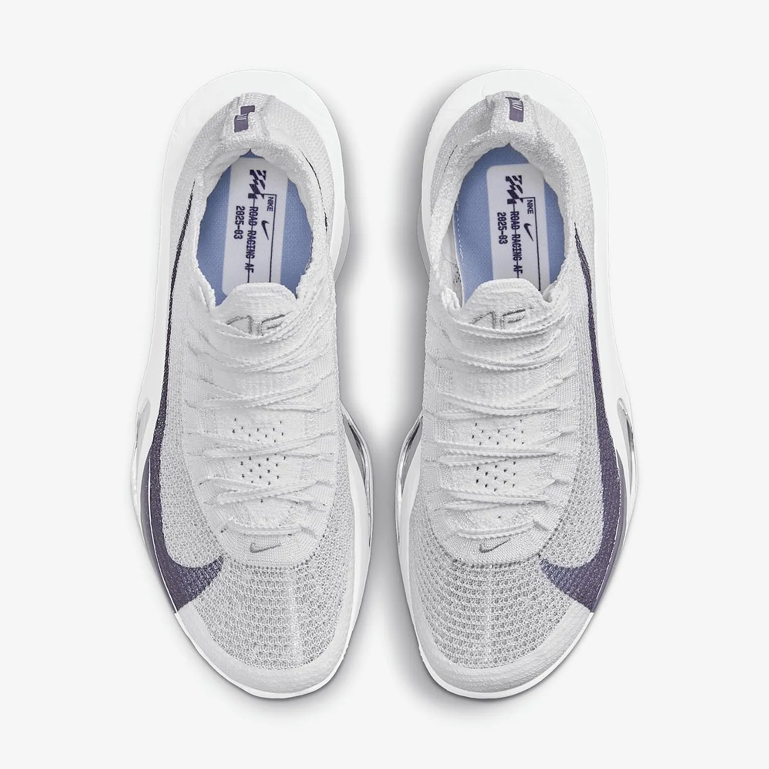 Nike Alphafly 3 Women's Road Racing Shoes (FD8315-102, White/Pure Platinum/Obsidian Mist/Gridiron)