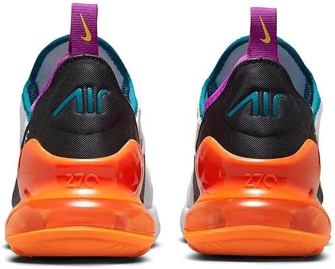 Nike Big Kid's Air Max 270 White/Vivid Purple-Black (FD0299 100)