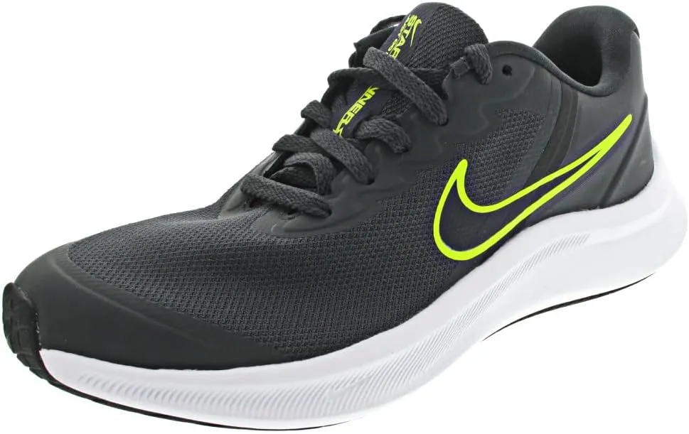 Nike Big Kid's Star Runner 3 Black/Black-Dk Smoke Grey (DA2776 001)