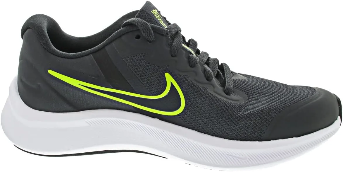 Nike Big Kid's Star Runner 3 Black/Black-Dk Smoke Grey (DA2776 001)