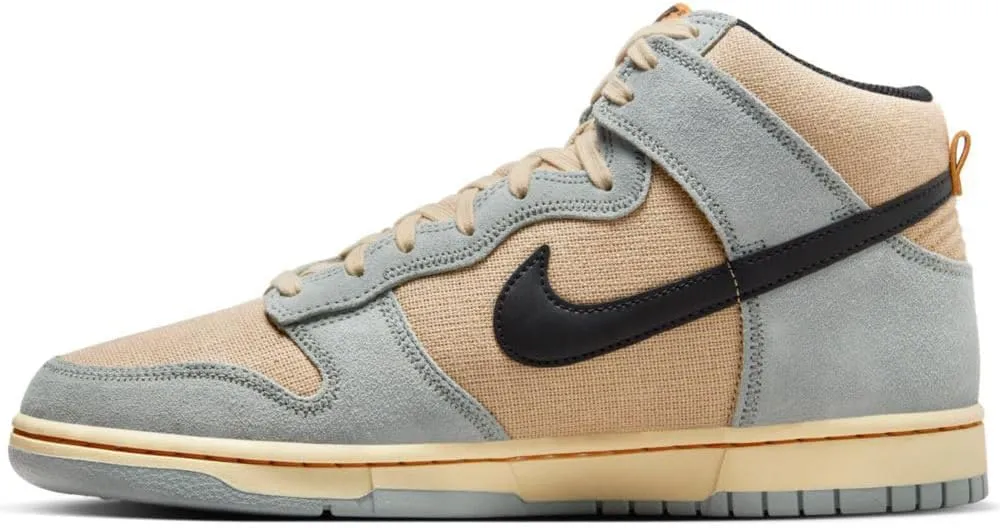 Nike Dunk High Retro SE Hemp Hoops Mens (FJ4191-200, Grain/Light Pumice/Pale Vanilla/Black)