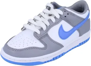 Nike Dunk Low Big Kids' Shoes (FB9109-121, White/Cement Grey/Royal Pulse)