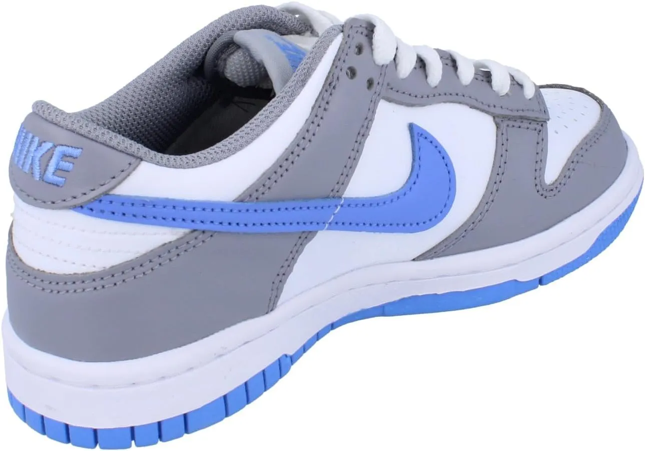 Nike Dunk Low Big Kids' Shoes (FB9109-121, White/Cement Grey/Royal Pulse)