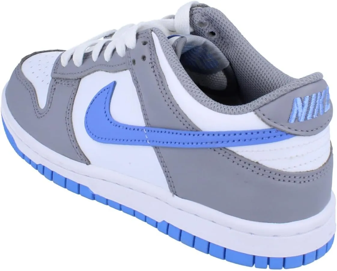 Nike Dunk Low Big Kids' Shoes (FB9109-121, White/Cement Grey/Royal Pulse)