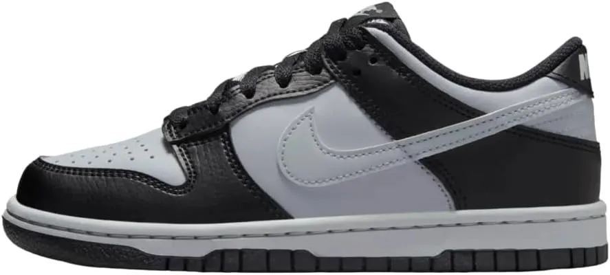Nike Dunk Low Big Kids' Shoes (HQ3810-001, Black/Wolf Grey)