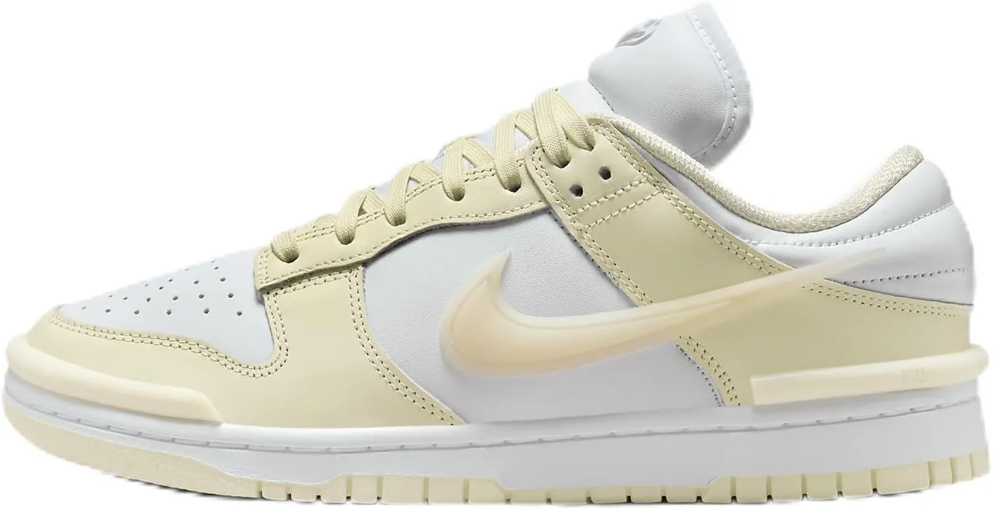 Nike Dunk Low Twist Women's Shoes (DZ2794-104, Coconut Milk/White/Guava Ice) Size 8