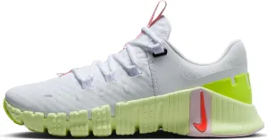 Nike Free Metcon 5 Women's Workout Shoes (DV3950-104, White/Barely Volt/Pink Foam/Bright Crimson) Size 10