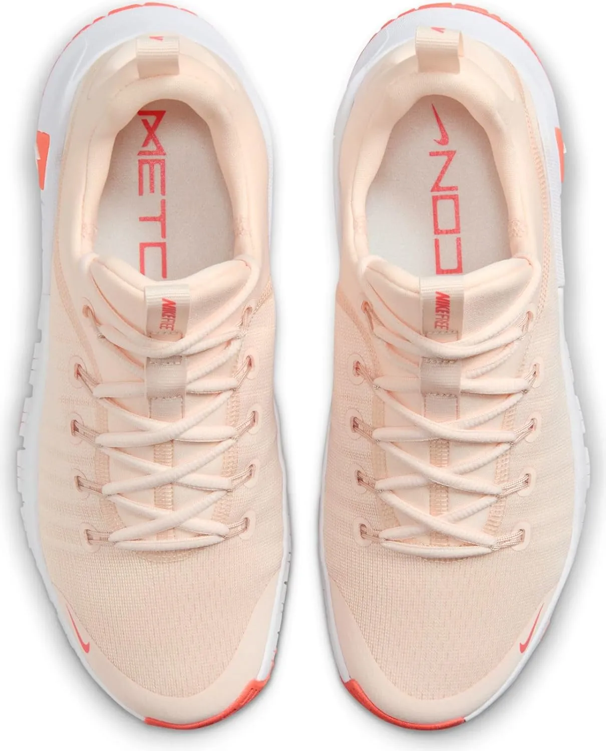 Nike Free Metcon 6 Women's Workout Shoes (FJ7126-801, Guava Ice/Light Wild Mango/White)