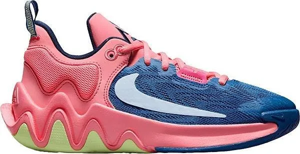 Nike Giannis Immortality 2 Big Kids' Basketball Shoes Grade School, Pink Gaze/Celestine Blue, 4 Big Kid