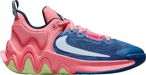 Nike Giannis Immortality 2 Big Kids' Basketball Shoes Grade School, Pink Gaze/Celestine Blue, 4 Big Kid