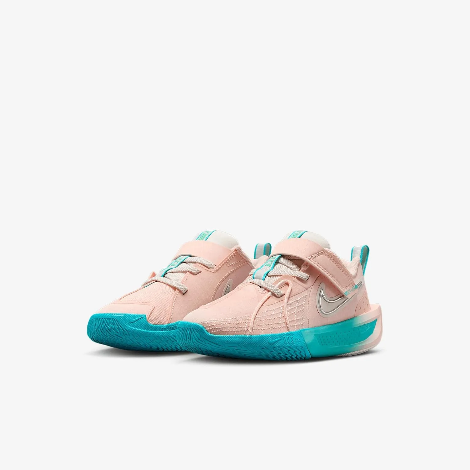 Nike G.T. Cut 3 Little Kids' Basketball Shoes (FD7034-602, Washed Coral/Dusty Cactus/Metallic Silver/Chalk)