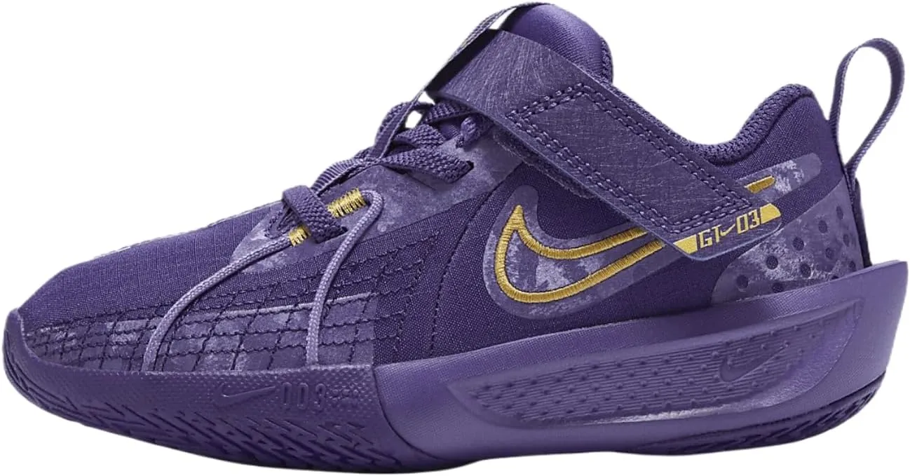 Nike G.T. Cut 3 Little Kids' Basketball Shoes (FZ7299-500, Court Purple/Field Purple/Wild Violet/Ink) Size 13