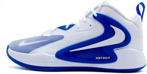 Nike HyperSet 2 Indoor Court Shoes (FQ7070-108, White/Game Royal/White) Size 9