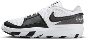 Nike Ja 1 Big Kids' Basketball Shoes (DX2294-102, White/Black-White) Size 5.5