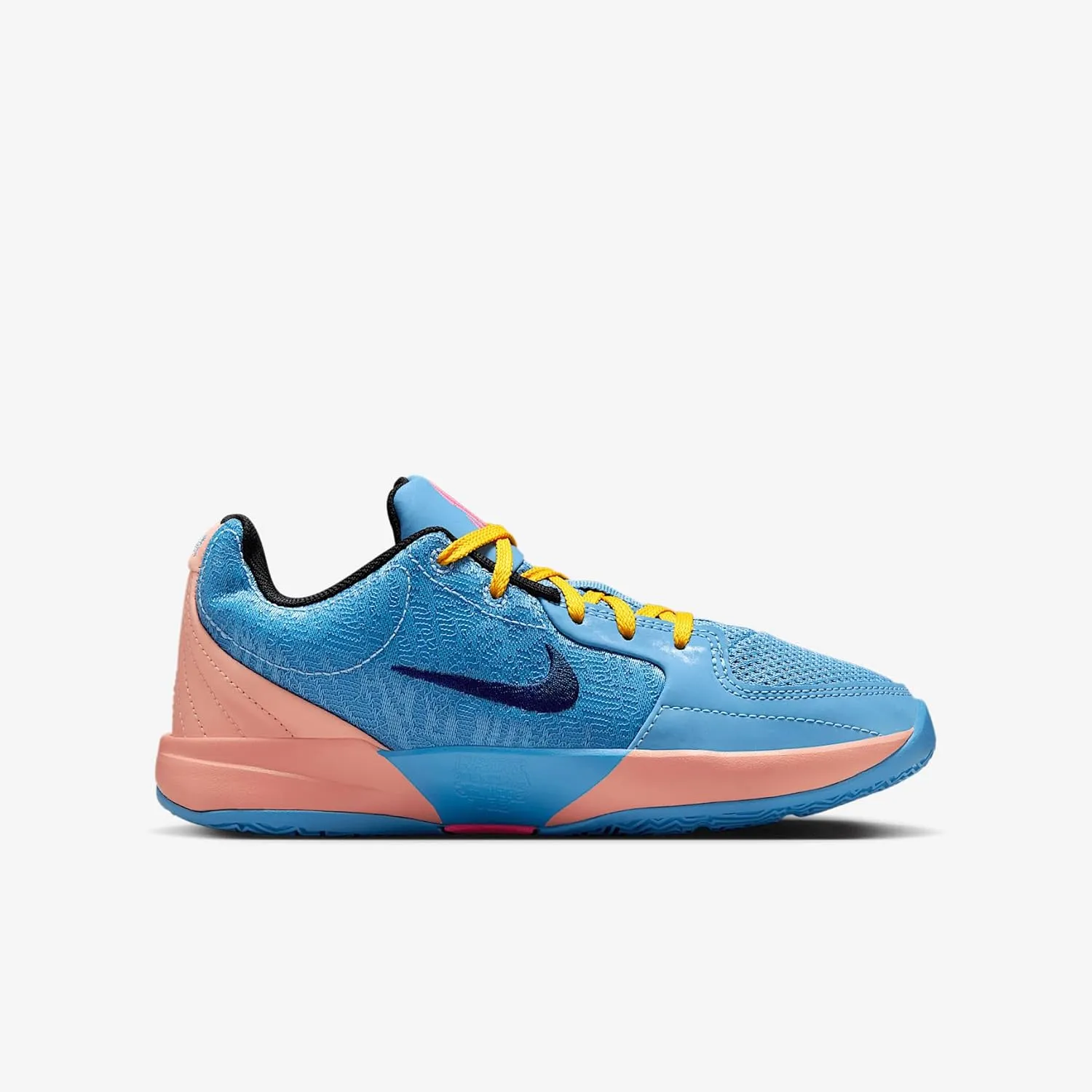 Nike Ja 2 Big Kids' Basketball Shoes (FV5633-402, Blue Beyond/Hyper Pink/Apricot Agate/Blue Void)