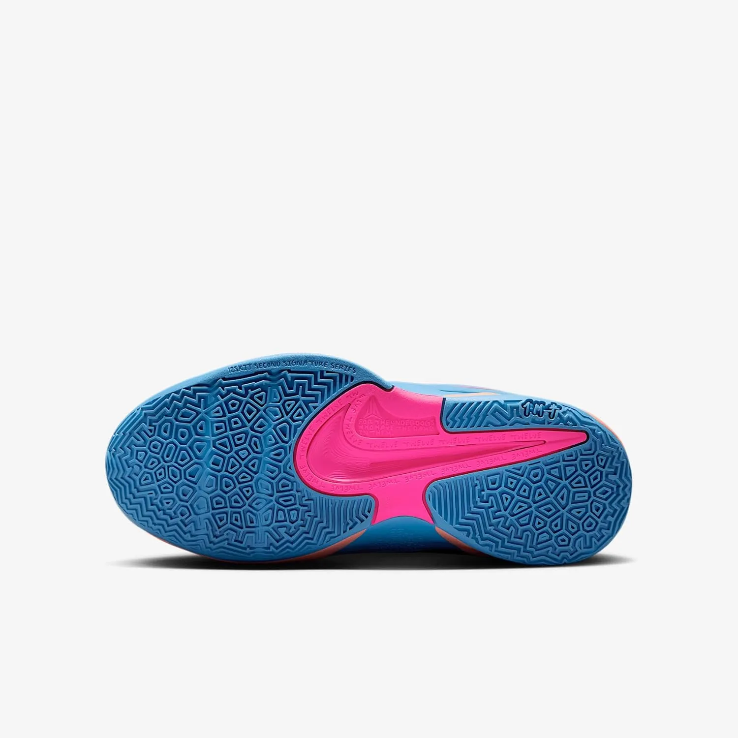 Nike Ja 2 Big Kids' Basketball Shoes (FV5633-402, Blue Beyond/Hyper Pink/Apricot Agate/Blue Void)