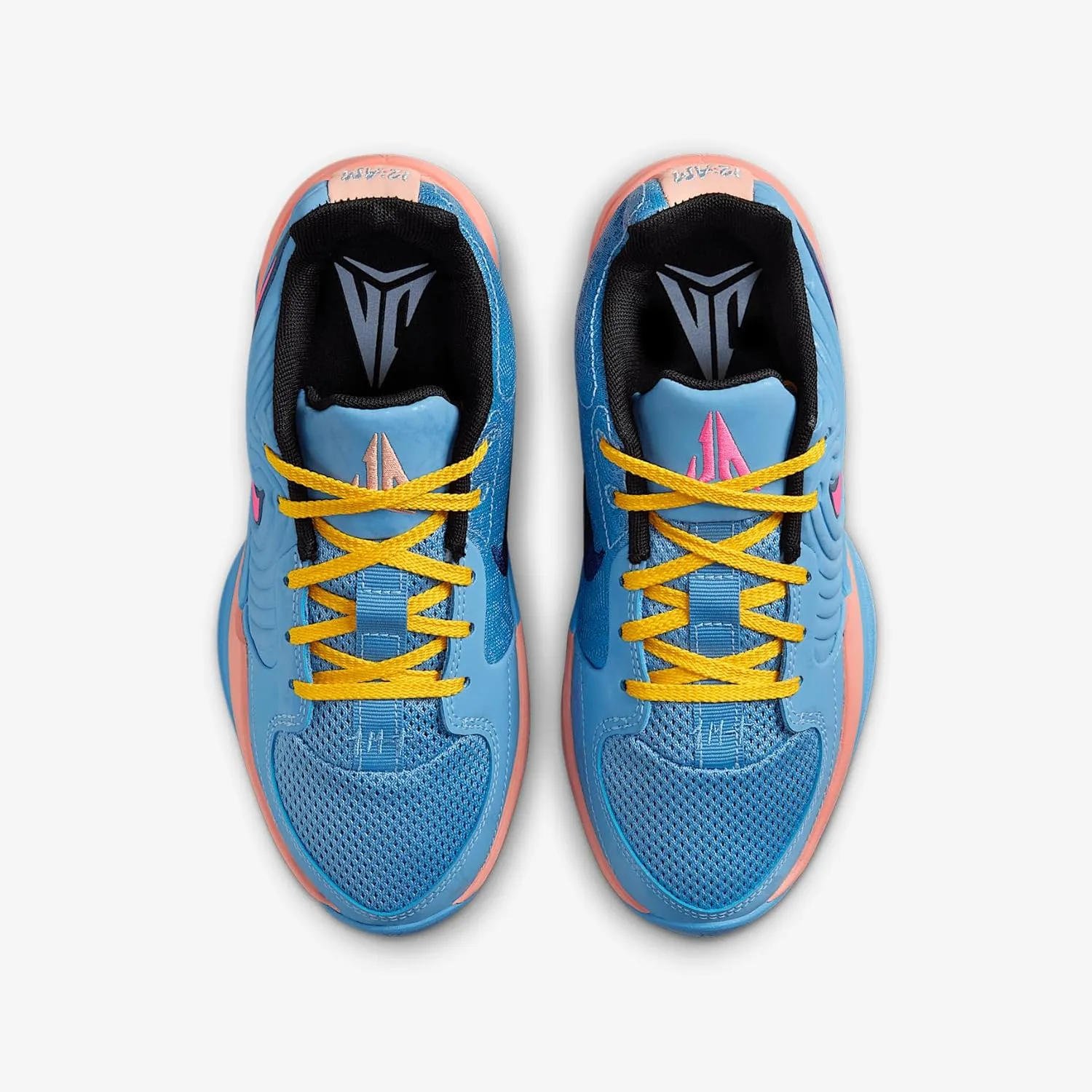 Nike Ja 2 Big Kids' Basketball Shoes (FV5633-402, Blue Beyond/Hyper Pink/Apricot Agate/Blue Void)