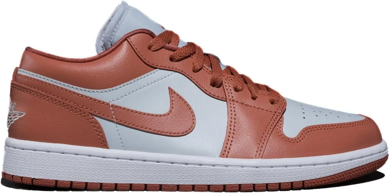 NIKE Jordan 1 Low Women Pure Platinum/Sky J Orange DC0774-080 8.5