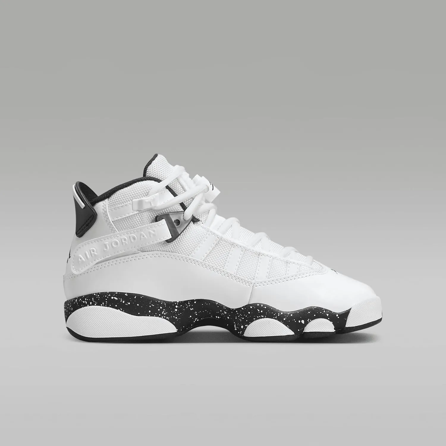 Nike Jordan 6 Rings Big Kids' Shoes (323419-111, WHITE/BLACK-WHITE)