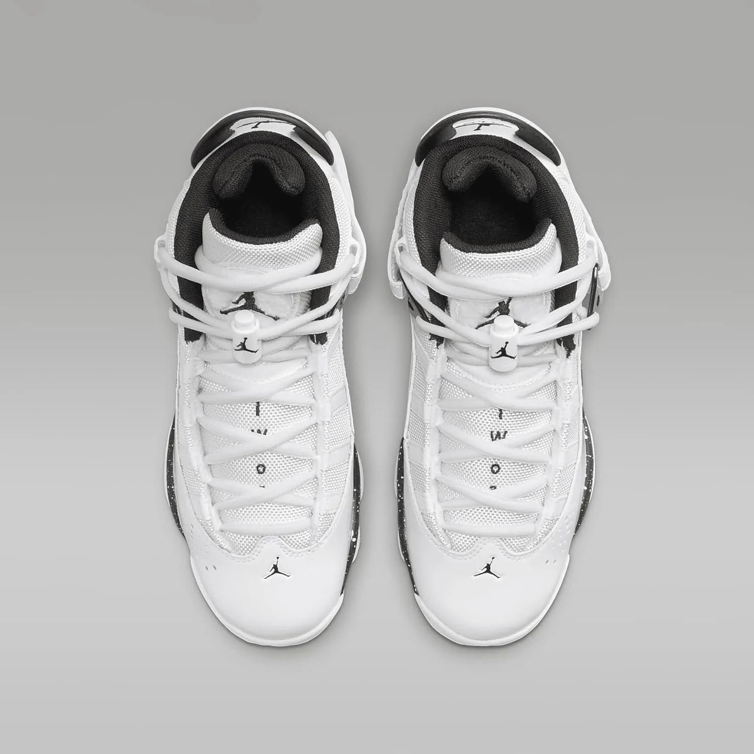 Nike Jordan 6 Rings Big Kids' Shoes (323419-111, WHITE/BLACK-WHITE)