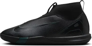 Nike Jr. Mercurial Superfly 10 Academy Little/Big Kids' IC High-Top Soccer Shoes (FQ8312-002, Black/Deep Jungle/Black) Size 2.5