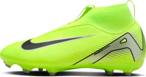 Nike Jr. Mercurial Superfly 10 Academy Little/Big Kids' MG High-Top Soccer Cleats (FQ8304-700, Volt/Black)