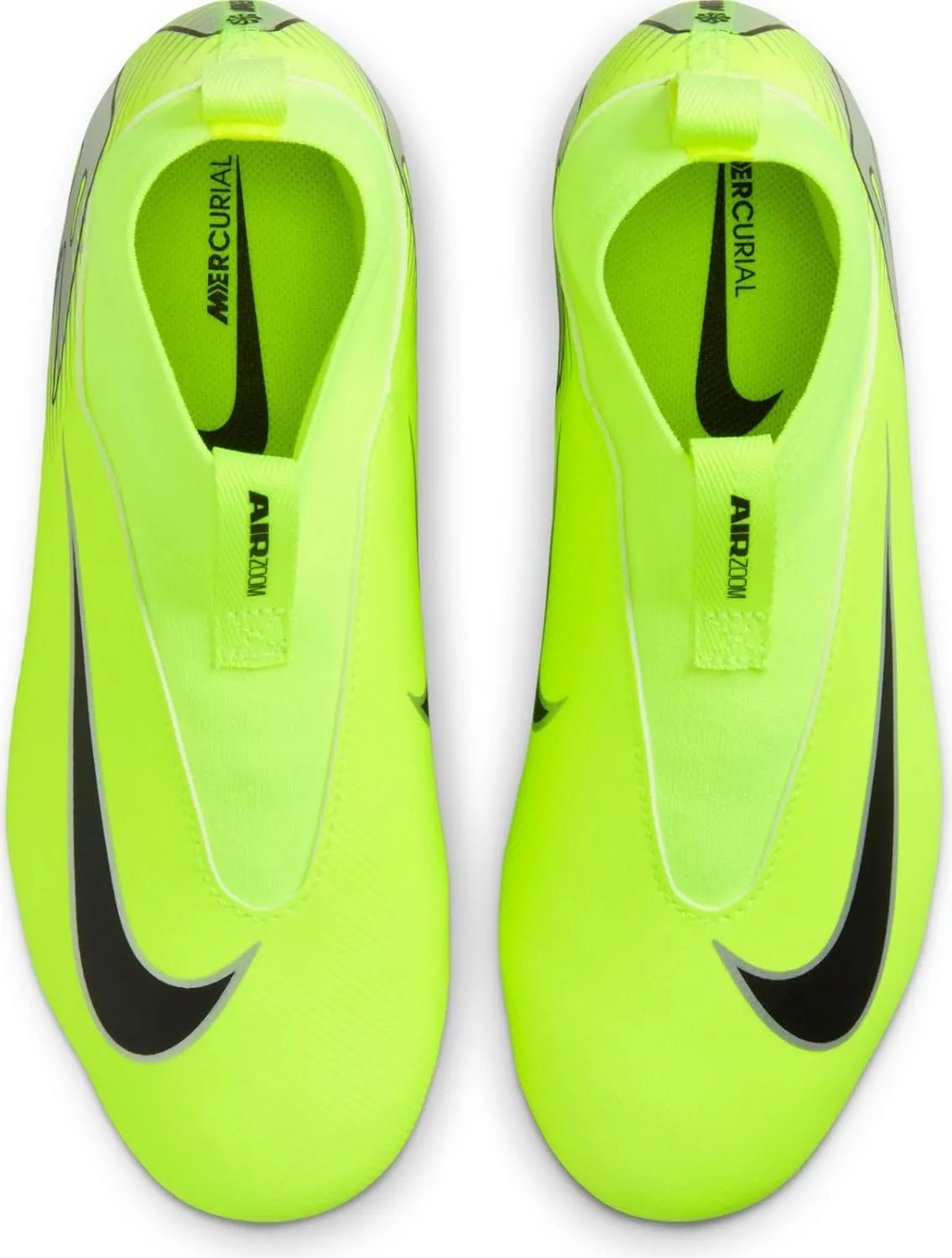 Nike Jr. Mercurial Superfly 10 Academy Little/Big Kids' MG High-Top Soccer Cleats (FQ8304-700, Volt/Black)