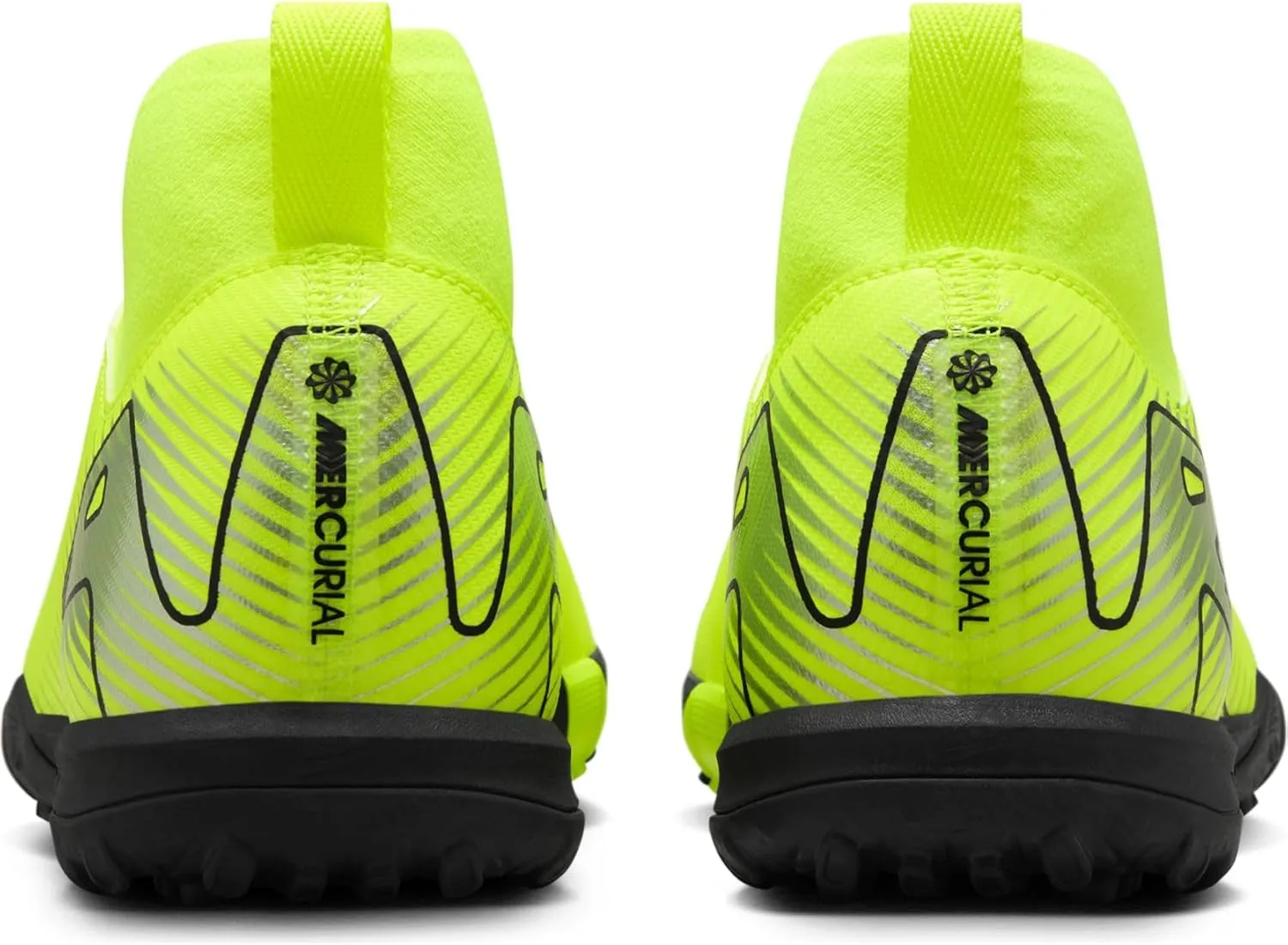 Nike Jr. Mercurial Superfly 10 Academy Little/Big Kids' TF High-Top Soccer Shoes (FQ8310-700, Volt/Black)