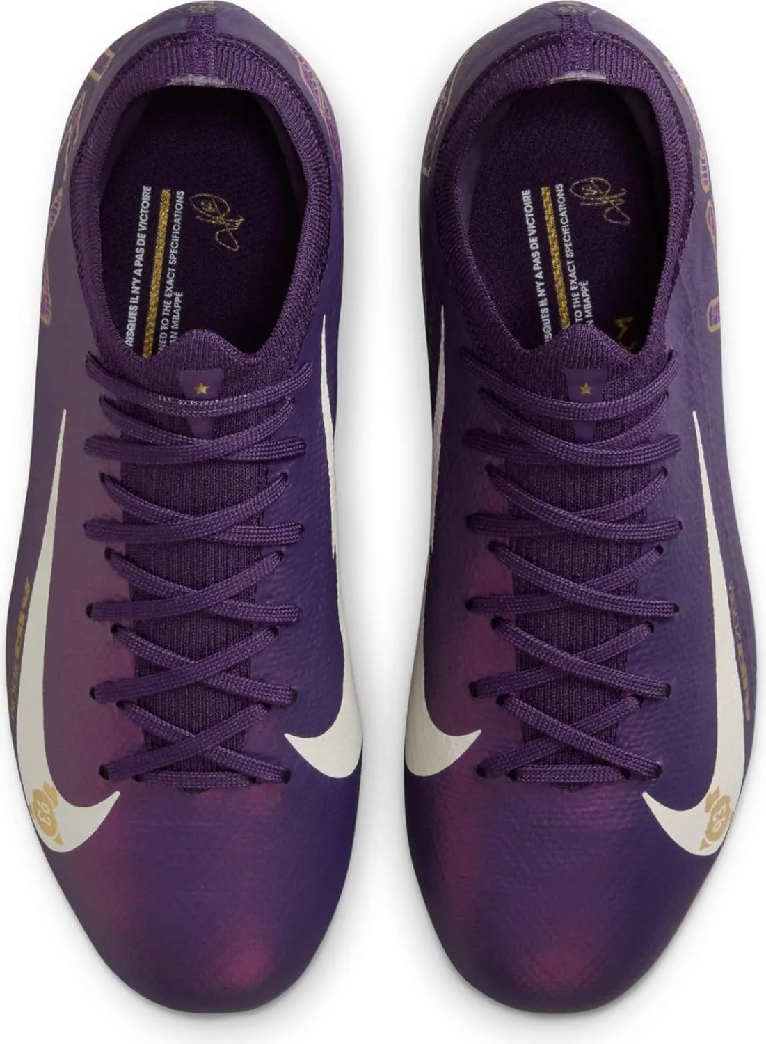 Nike Jr. Mercurial Vapor 16 Pro Kylian Mbappe Big Kids' FG Low-Top Soccer Cleats (HF5450-500, Grand Purple/Pale Ivory)