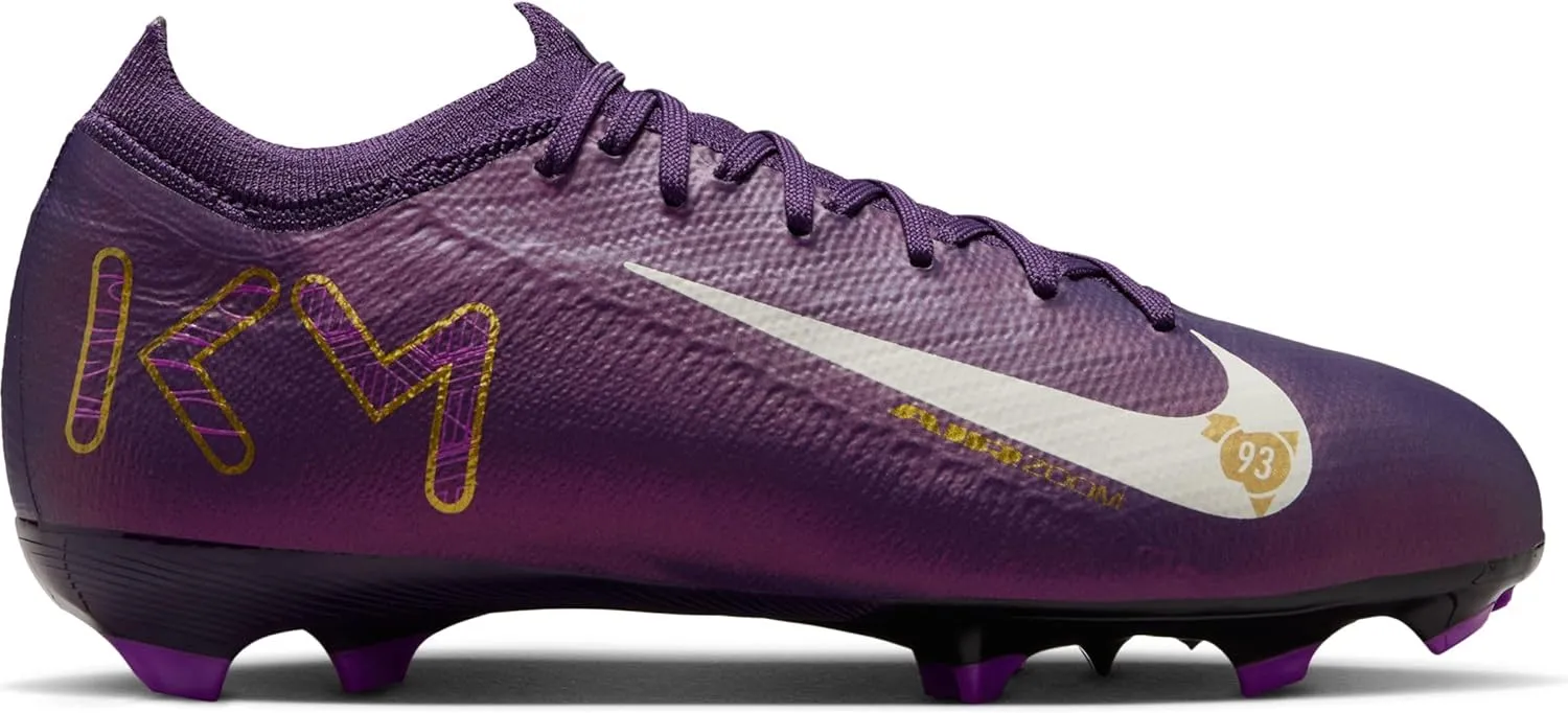 Nike Jr. Mercurial Vapor 16 Pro Kylian Mbappe Big Kids' FG Low-Top Soccer Cleats (HF5450-500, Grand Purple/Pale Ivory)