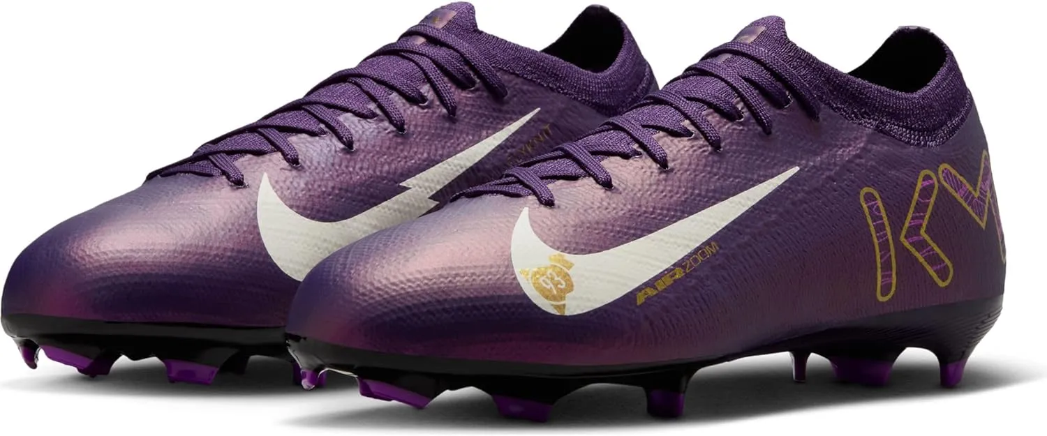 Nike Jr. Mercurial Vapor 16 Pro Kylian Mbappe Big Kids' FG Low-Top Soccer Cleats (HF5450-500, Grand Purple/Pale Ivory)