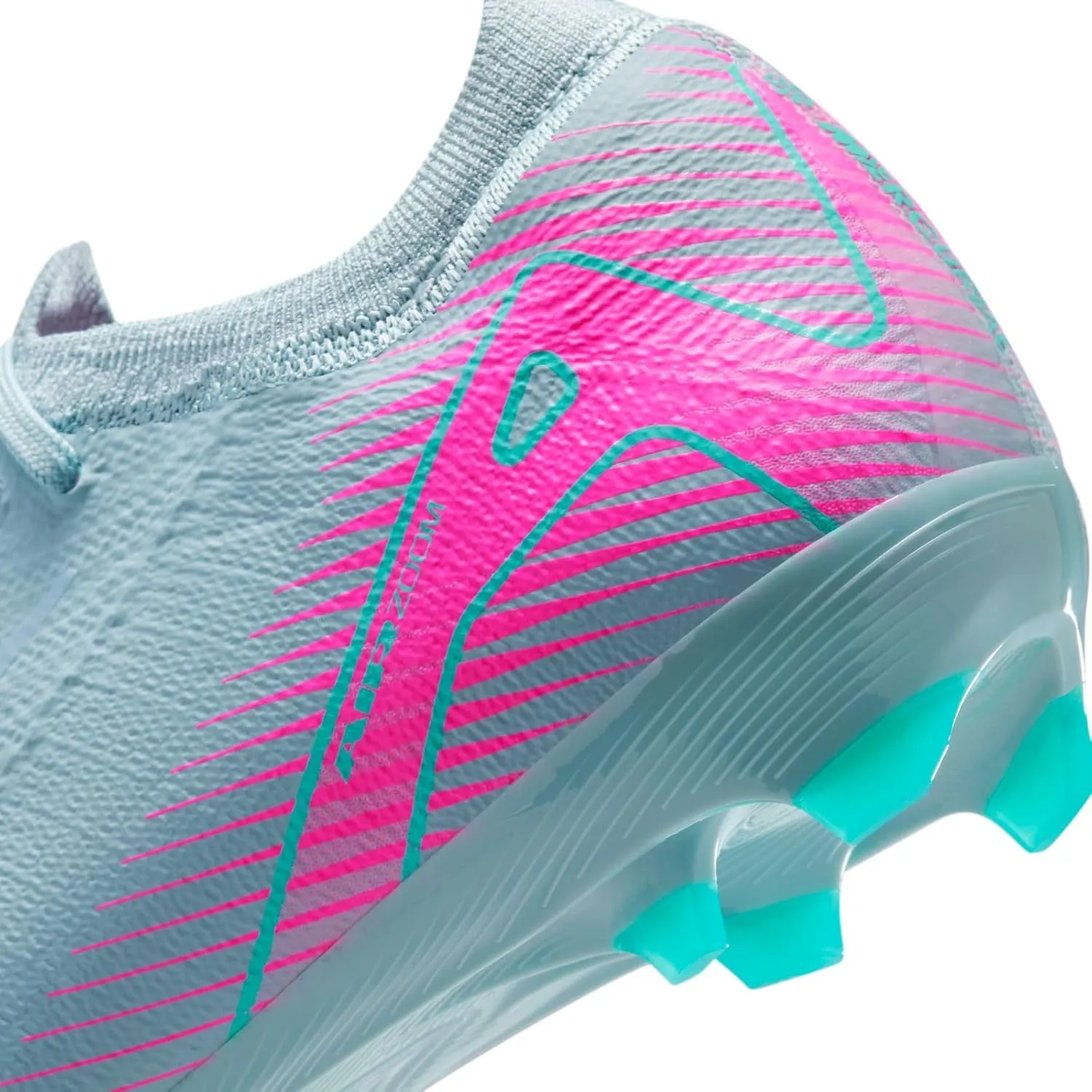Nike Jr. Mercurial Vapor 16 Pro Little/Big Kids' FG Low-Top Soccer Cleats (HF5448-301, Ocean Cube/Pink Blast)