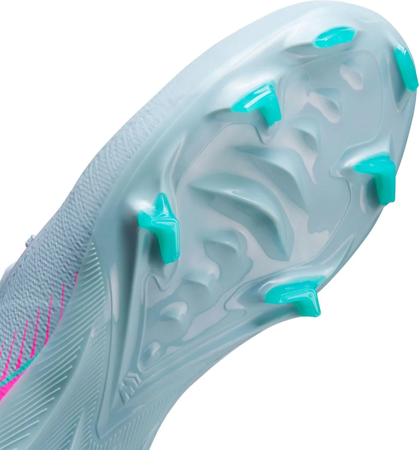 Nike Jr. Mercurial Vapor 16 Pro Little/Big Kids' FG Low-Top Soccer Cleats (HF5448-301, Ocean Cube/Pink Blast)
